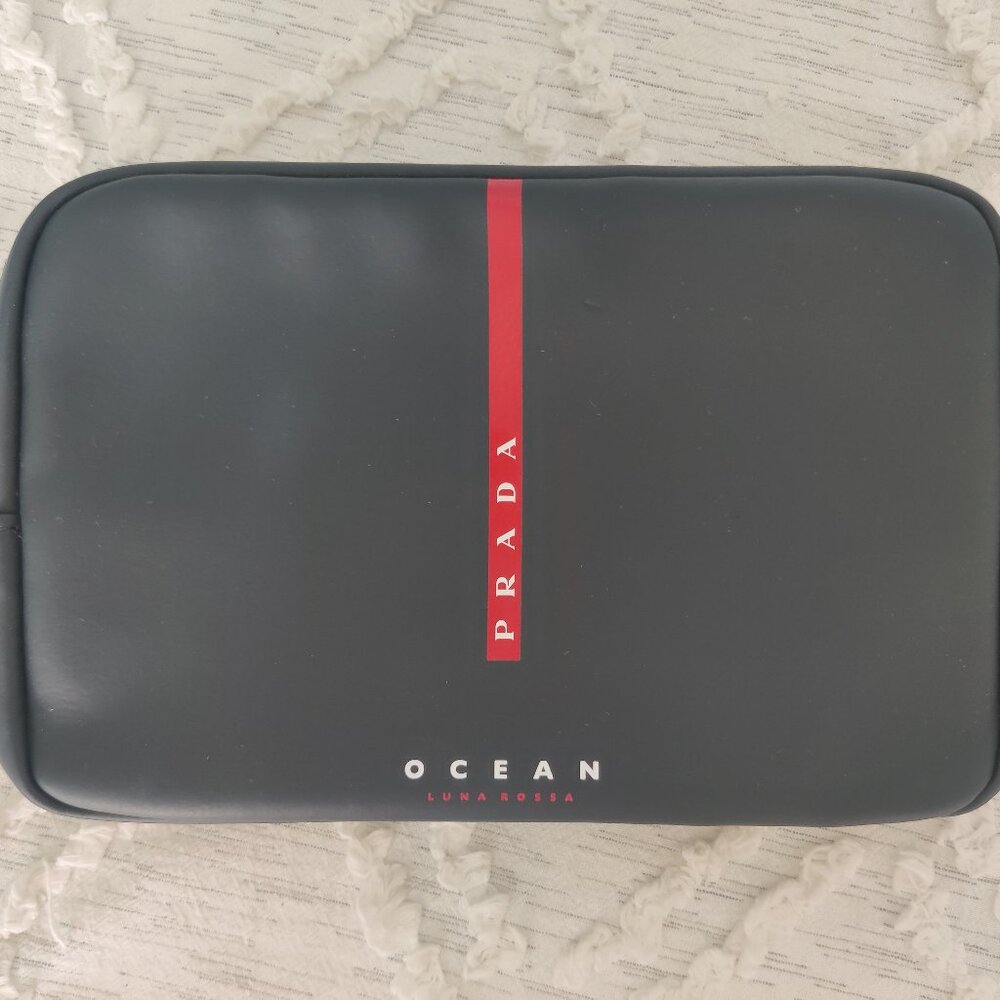 Prada Ocean Luna Rossa Travel Night Pouch Navy